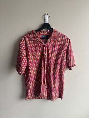 Polo by Ralph Lauren Caldwell Plaid Short Sleeve Shirt Size M